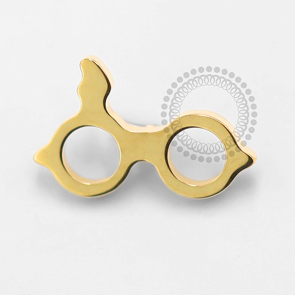 TN1507 Topo Óculos Harry Potter Titânio PVD Gold