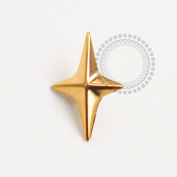 TN1607 Topo Estrela Vortex Titânio PVD Gold