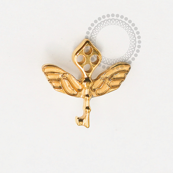 TN1779 Topo Chave Portal Harry Potter Titânio PVD Gold