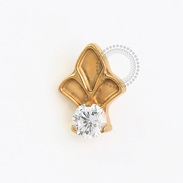 TN1797 Topo Coroa Inca Titânio PVD Gold