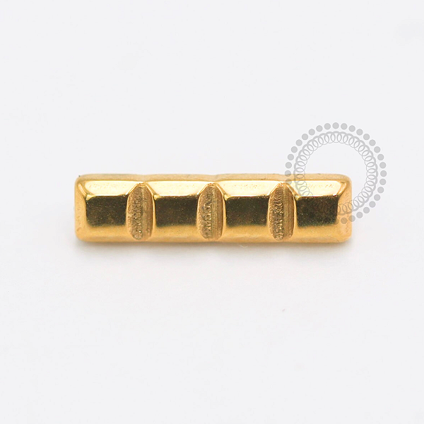 TN1835 Topo Tetris Barra Reta Titânio PVD Gold