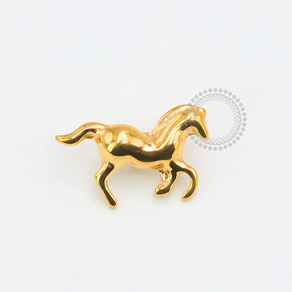 TN1852 Topo Cavalinho Titânio PVD Gold