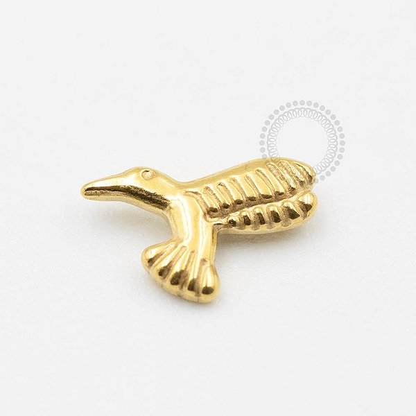 TN632 Topo Beija Flor Titânio PVD Gold