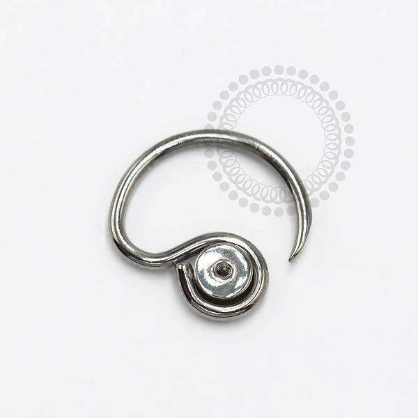 NB1209 Daith Circular 10mm com Rosca Nióbio