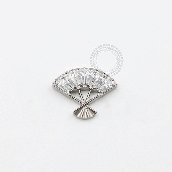 TN1013 Topo Leque CZ Titânio ASTM F-136