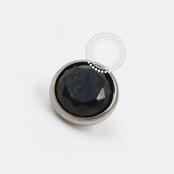 TN1037 Topo Microdermal 1.6mm Ágata Black Titânio ASTM F136