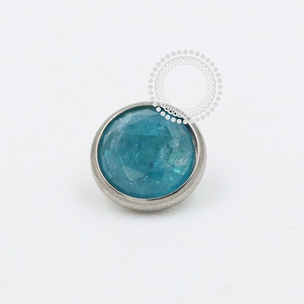 TN1038 Topo Microdermal 1.6mm Apatida Verde Titânio ASTM F136