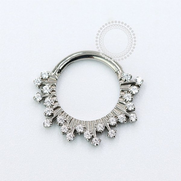 TN1067 Segmento 8mm Chuva CZ Titânio ASTM F136