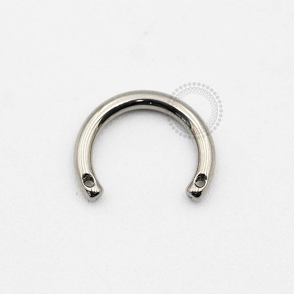 TN1132 Haste Ferradura Rosca Adorno Frontal Titânio ASTM F136