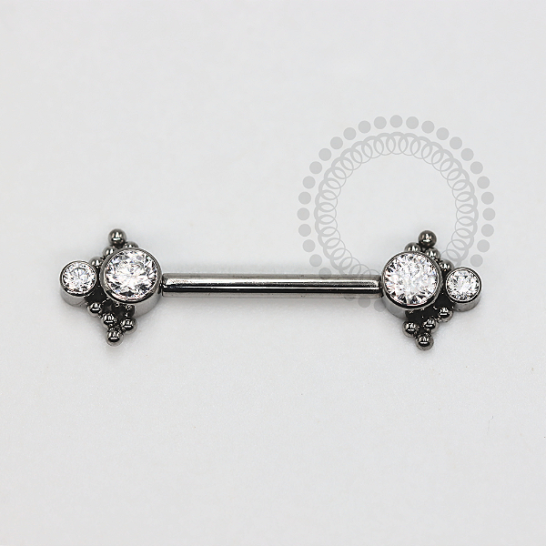 TN1167 Nipple Zircônias Esferas Push Pin Unilateral Titânio ASTM F136