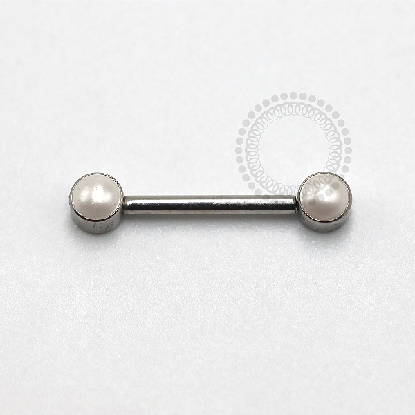 TN1179 Nipple Madrepérola  Push Pin Unilateral Titânio ASTM F136