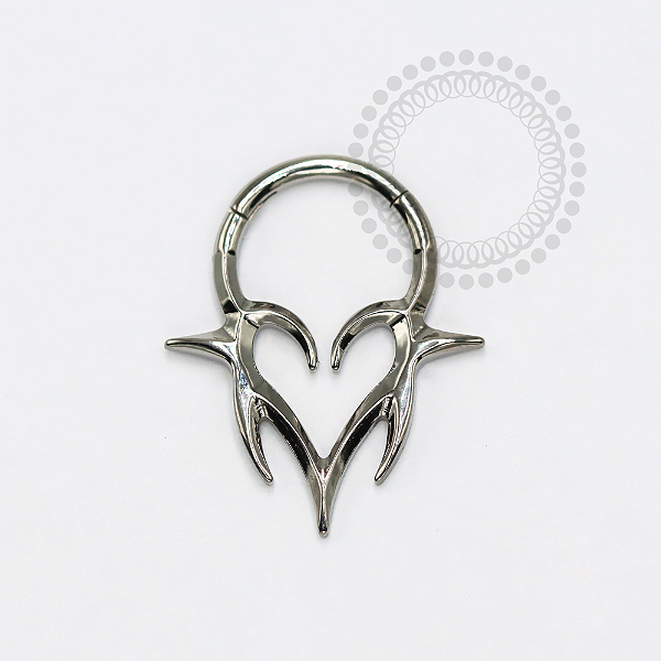 TN1210 Segmento 8mm Coração de Fogo Titânio ASTM F136