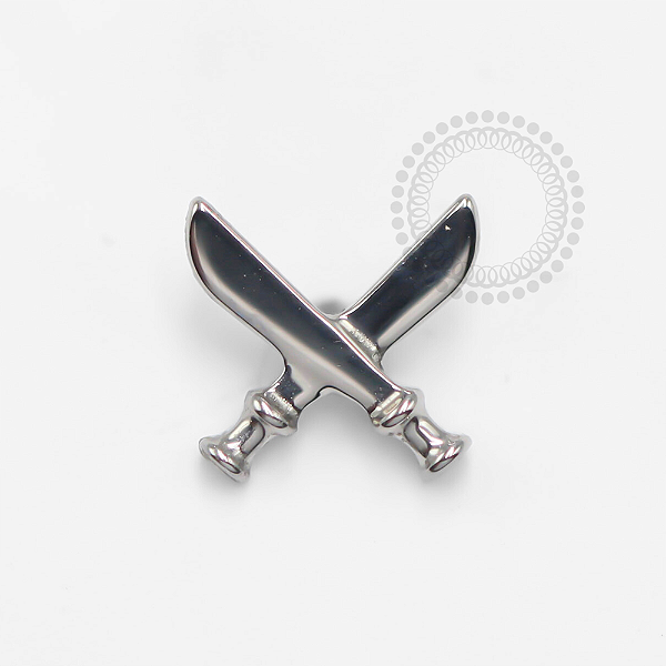 TN1277 Topo Espadas Cruzadas Titânio ASTM F-136