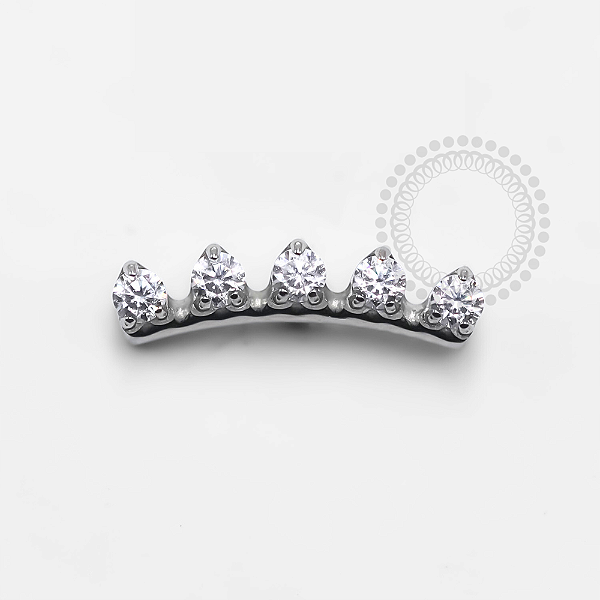 TN1281 Topo Cluster 5 CZ Titânio ASTM F-136