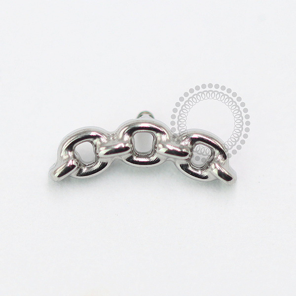 TN1478 Topo Cluster Elos de Corrente Titânio ASTM F136