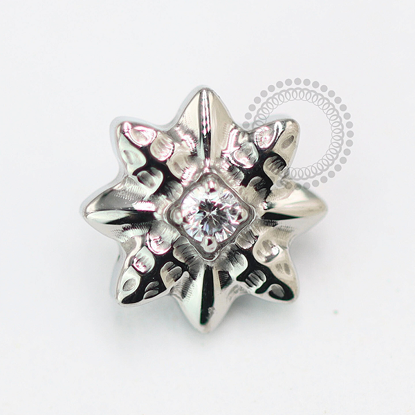 TN1481 Topo Estrela Polar Titânio ASTM F-136