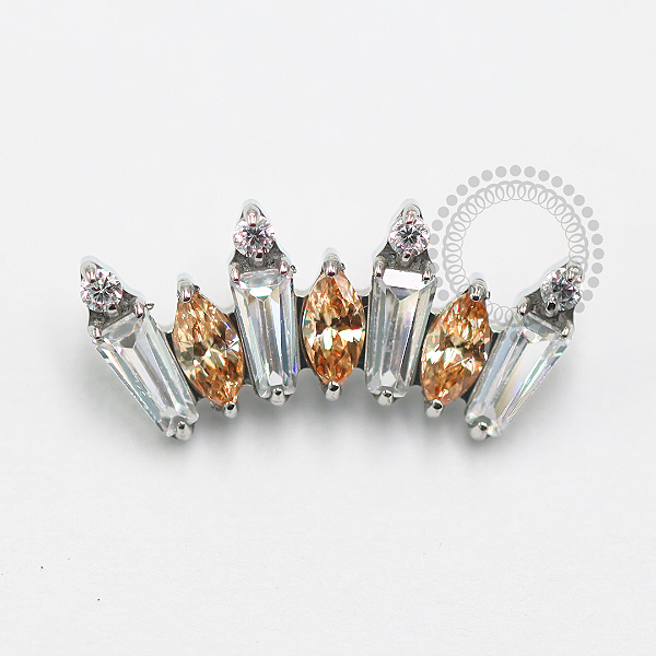 TN1487 Topo Cluster Champanhe Cristal Titânio ASTM F-136