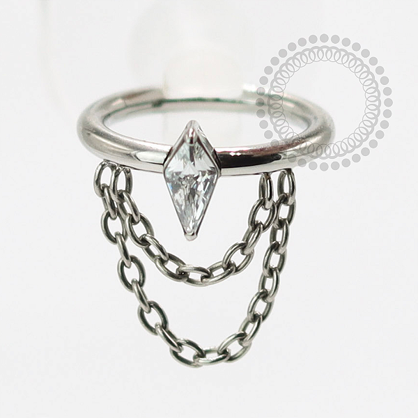 TN1489 Segmento Navete Correntes Titânio ASTM F-136