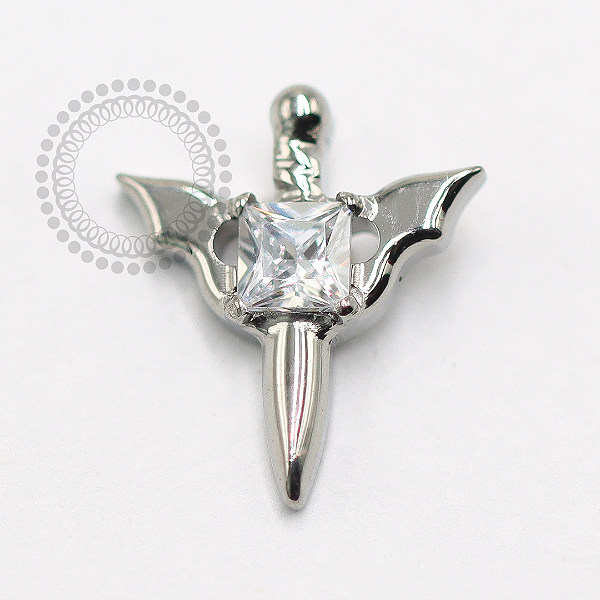 TN1502 Topo Espada Mística Zirconia Titânio ASTM F-136