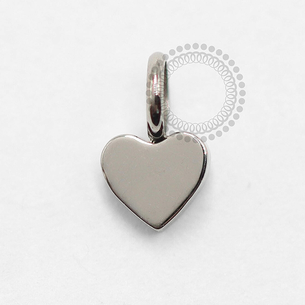 TN1548 Pingente Coração Titânio ASTM F-136