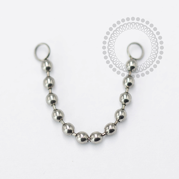 TN1637 Corrente de Esferas Titanio ASTM F-136