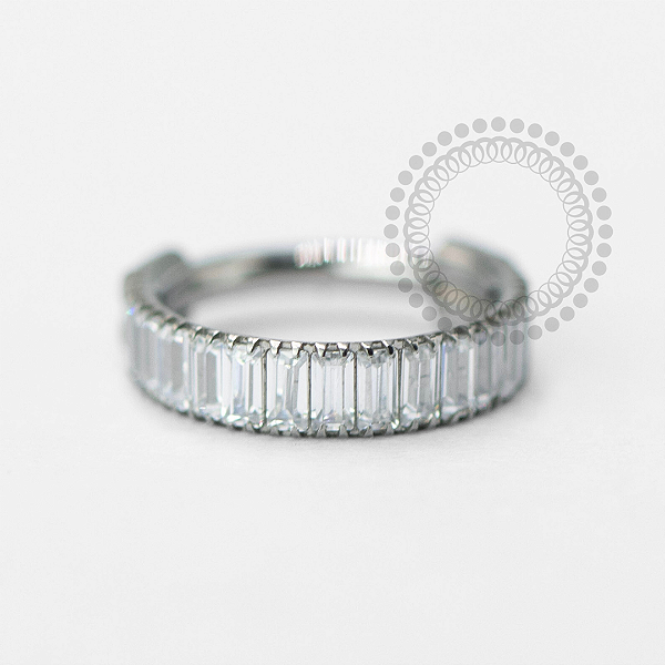 TN1655 Segmento Zirconias Baguette Titanio ASTM F136