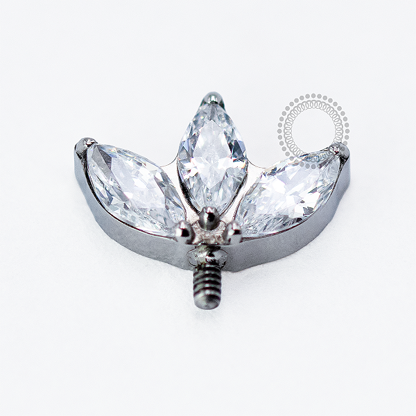 TN1719 Topo Vertical Helix 3 Navetes Titânio ASTM F-136