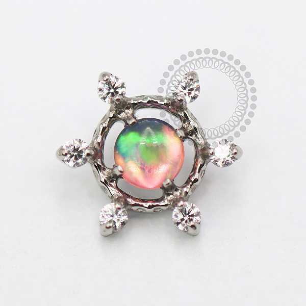 TN1749 Topo Sol Jelly Opala Rosada Titânio ASTM F-136