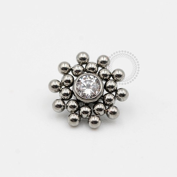 TN175 Topo Indiano Zirconia Titânio ASTM F-136