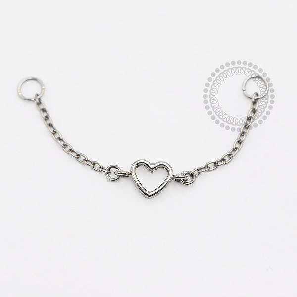 TN1820 Corrente Coração Central Titânio ASTM F-136