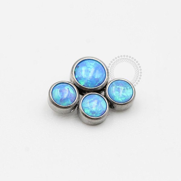 TN316 Topo Patinha Opalas Sintéticas Titânio ASTM F136