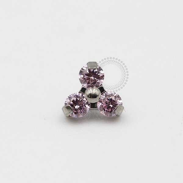 TN339 Topo Trinity Rosa Titânio ASTM F136