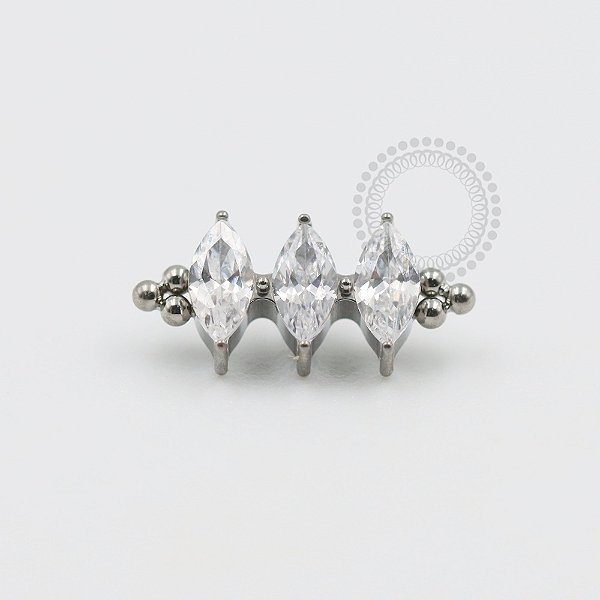 TN349 Topo Cluster 3 Navetes Esferas Titânio ASTM F136