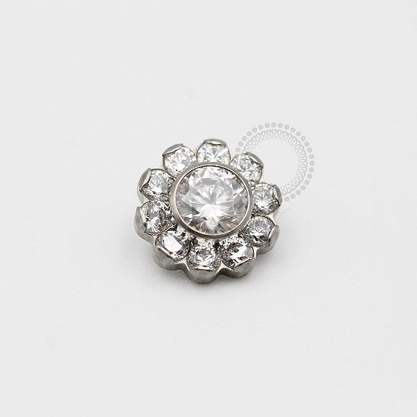 TN362 Topo Flor 11 CZ Titânio ASTM F136