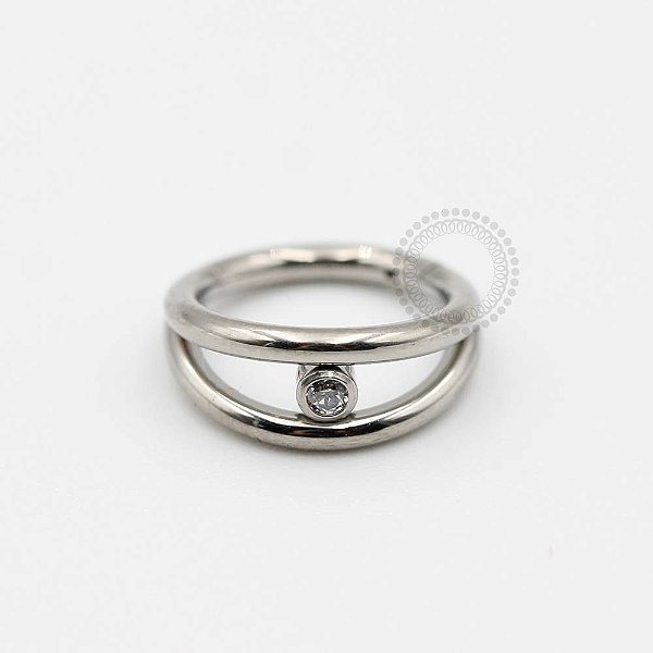 TN373 Segmento Duplo Solitario Titânio ASTM F136