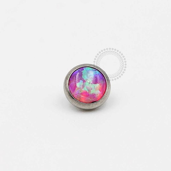 TN424 Topo Opala Sintética Pink Titânio ASTM F136