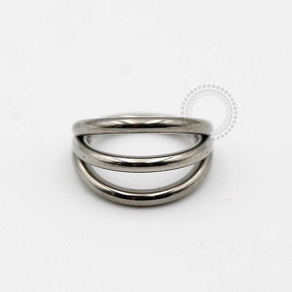 TN449 Segmento Triplo  Liso Titânio ASTM F136