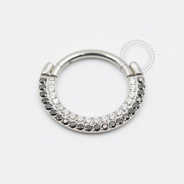 TN475 Segmento Frontal Cristal Black Titânio ASTM F136