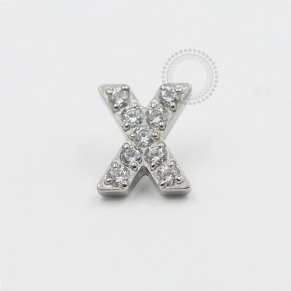 TN539 Topo X Cravejado Titânio ASTM F136