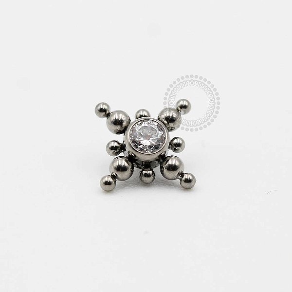 TN55 Topo Zirconia Central Esferas Titânio ASTM F136