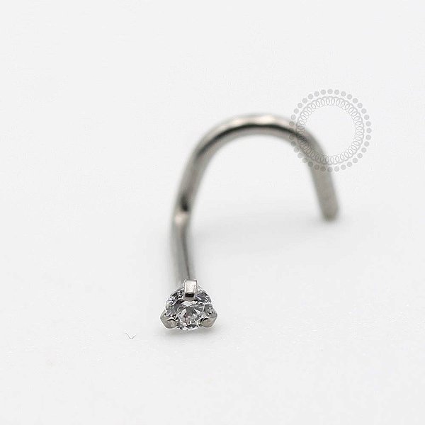 TN57 Nostril Cravado Zirconia Titânio ASTM F136