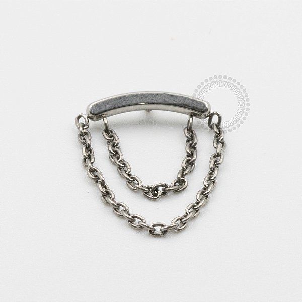 TN620 Topo Arco com 2 Correntes Titânio ASTM F136