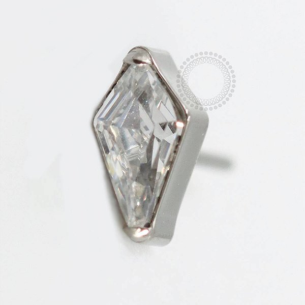 TN802 Topo Losango Zircônia Push Pin Titânio ASTM F136