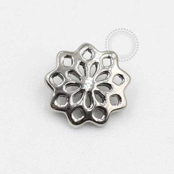 TN809 Topo Mandala Vazada Chapa Titânio ASTM F136