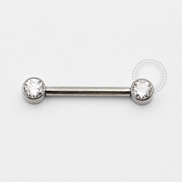 TN819 Nipple CZ Flat Push Pin Unilateral Titânio ASTM F136