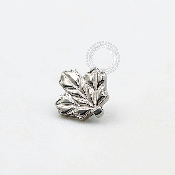 TN836 Topo Mini Folha de Inverno Titânio ASTM F136