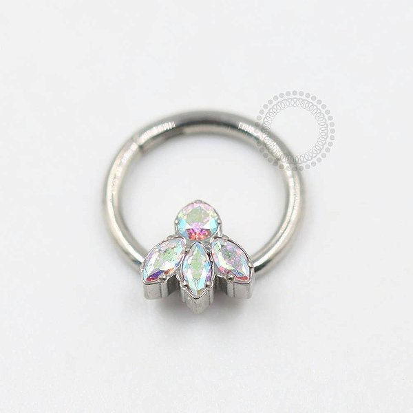 TN284 Segmento Frontal 3 Pétalas Boreal Titânio  (OUTLET)