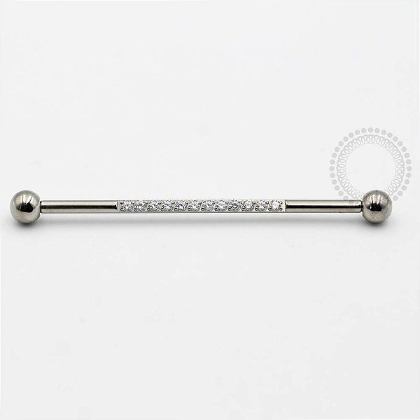 TN343 Transversal Cravejado Zirconias Titânio ASTM F136