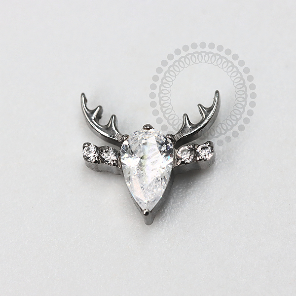 TN1177 Topo Rena CZ Titânio ASTM F136