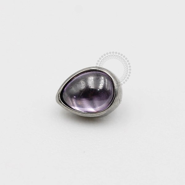 TN471 Topo Gota Pedra Natural Titânio  ASTM F136